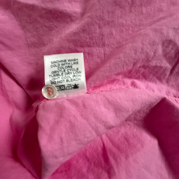 Xirena Womens Pink Long Sleeve Button-Down Collared Shirt XS Cotton Top Casual - Picture 8 of 8